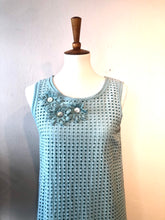 Load image into Gallery viewer, Macramè aquamarine dress  FINAL SALE

